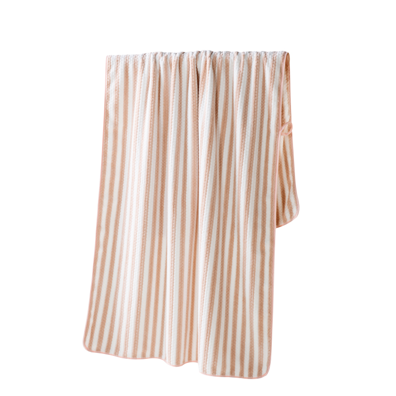 洁玉 7A抗菌多功能浴巾毯 JD007-6D 80*150cm 蜜桃奶粉色（单位：套）