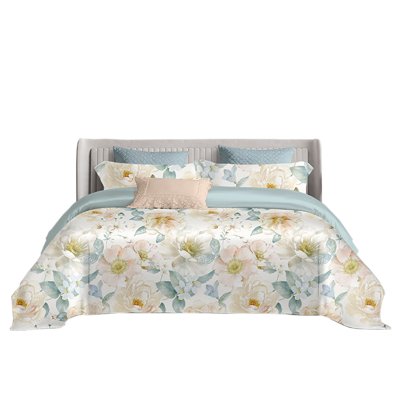 梦洁家纺 梦洁纯棉四件套 花语 1010189018AX004 200*230cm 混色（单位：床）