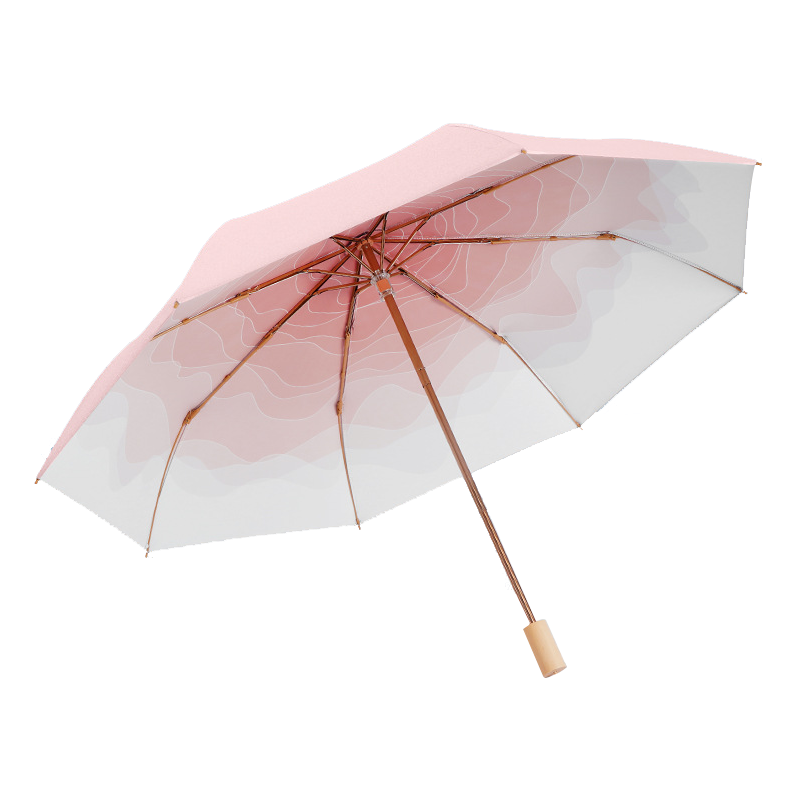 丰懋 迷你超轻冰丝伞防紫外线UPF50+晴雨两用雨伞 FXHJ20250505 51*91cm  五折6骨桃夭粉（单位：把）