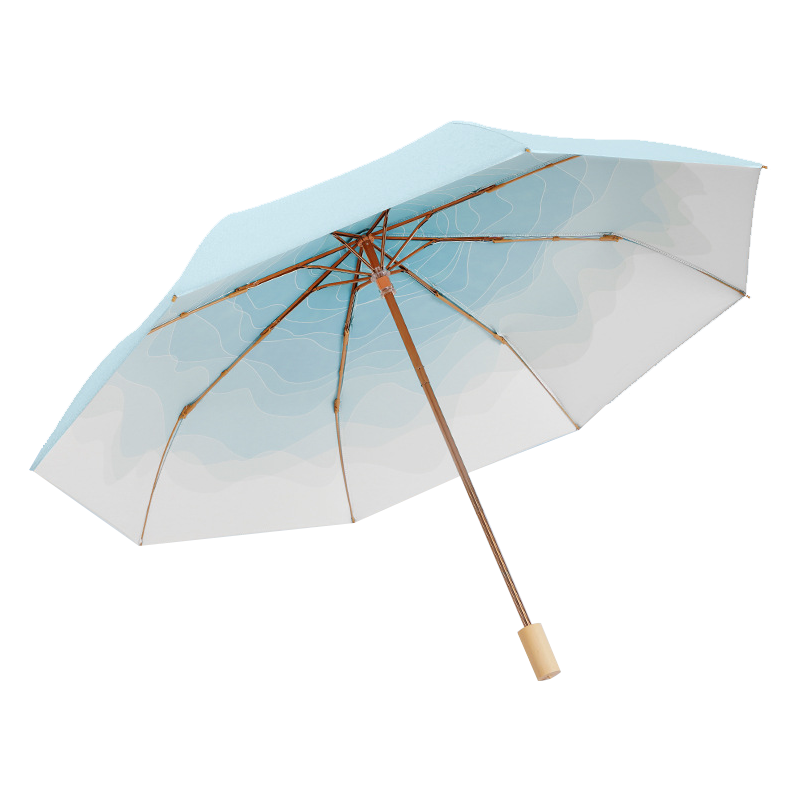 丰懋 迷你超轻冰丝伞防紫外线UPF50+晴雨两用雨伞 FXHJ20250505 51*91cm  五折6骨涧石蓝（单位：把）