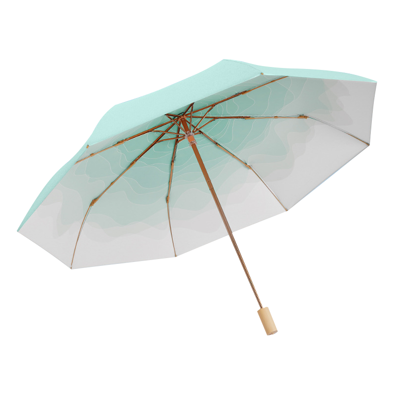 丰懋 迷你超轻冰丝伞防紫外线UPF50+晴雨两用雨伞 FXHJ20250505 51*91cm 五折6骨亚丁绿（单位：把）
