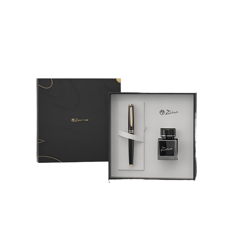 毕加索（pimio） 领航系列钢笔套装 PS-5557 197*197*52mm 亮黑金夹（单位：套）