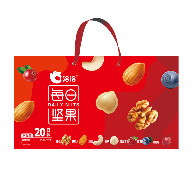 洽洽 每日坚果 20日装 500g 红色（单位：盒）