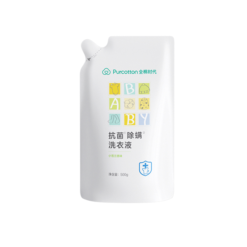 全棉时代 婴儿抗菌除螨洗衣液 PHX22700002 500g/袋 白色（单位：袋）