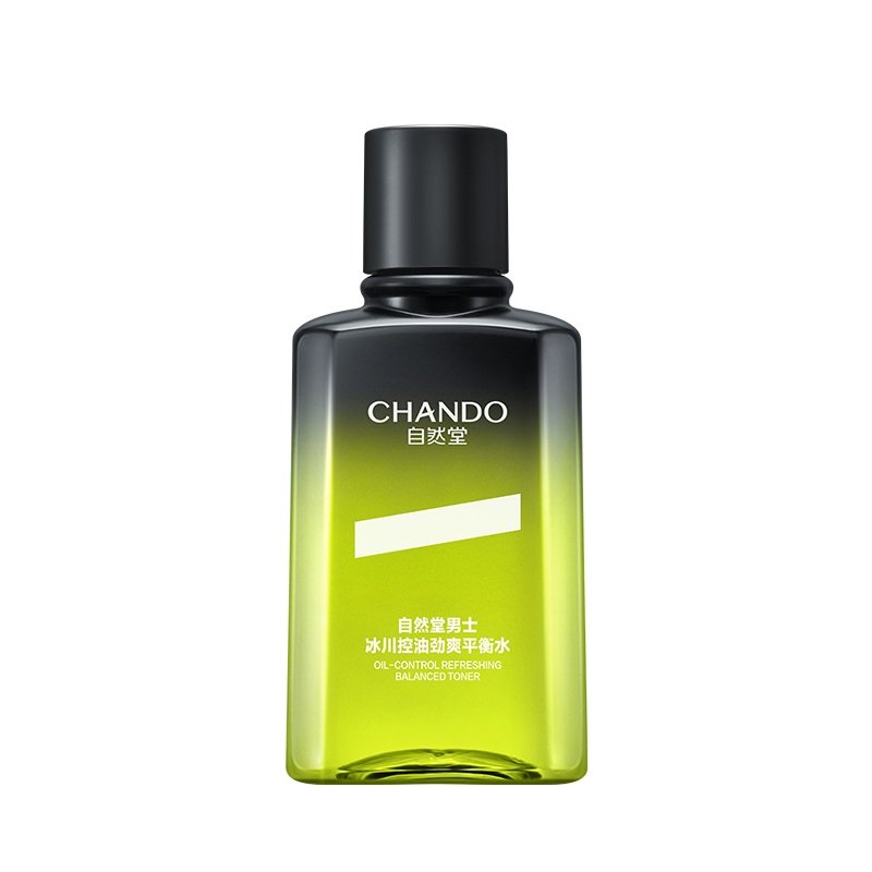 自然堂（CHANDO） 男士冰川控油平衡水 控油劲爽 120ml 柠绿色（单位：瓶）