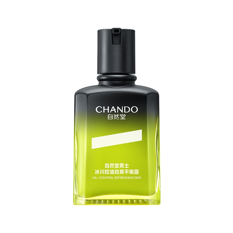 自然堂（CHANDO） 男士冰川平衡露 控油劲爽 70ml 柠绿色（单位：瓶）