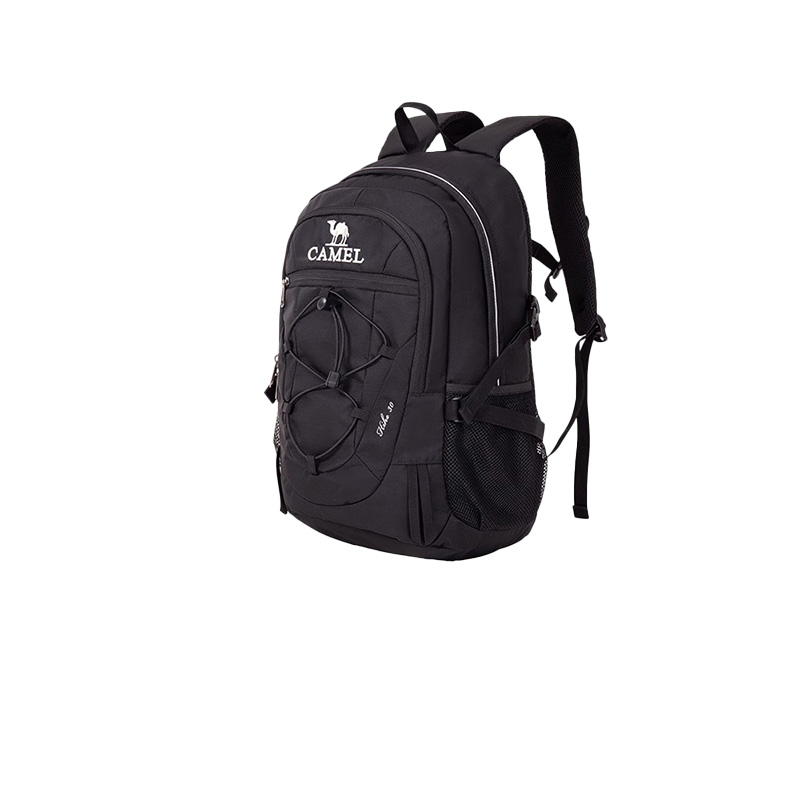 骆驼（CAMEL） 户外徒步旅行运动登山轻便双肩背包  A9W3C3135A 容量22L 纯黑（单位：个）