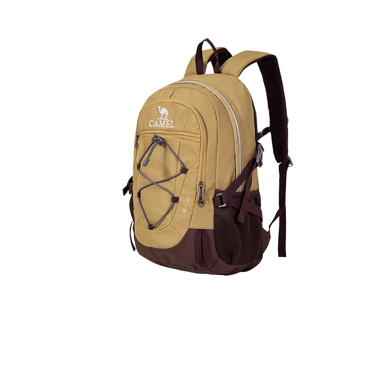 骆驼（CAMEL） 户外徒步旅行运动登山轻便双肩背包  A9W3C3135A 容量22L 卡其色（单位：个）