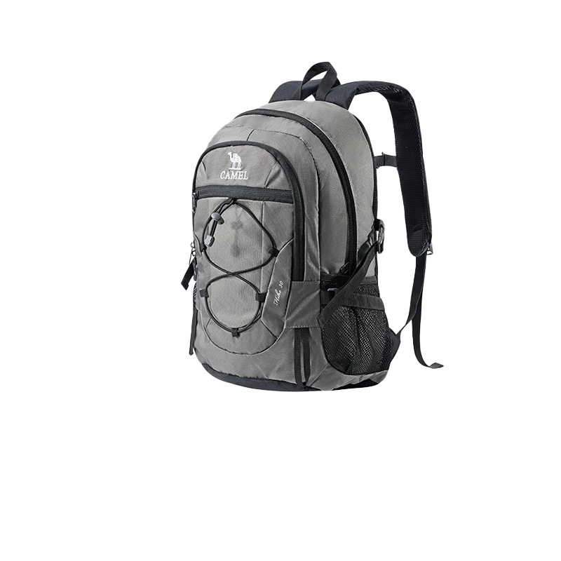 骆驼（CAMEL） 户外徒步旅行运动登山轻便双肩背包  A9W3C3135A 容量22L 银灰色（单位：个）