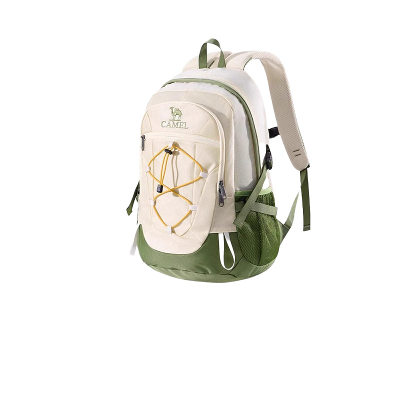 骆驼（CAMEL） 户外徒步旅行运动登山轻便双肩背包  A9W3C3135A 容量22L 青草绿（单位：个）