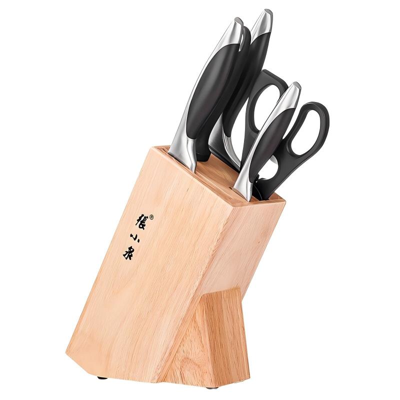 张小泉 不锈钢刀具套装 N5497 六件套 木色（单位：套）