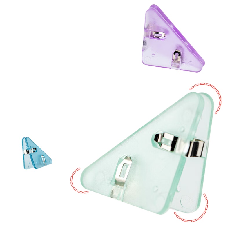 齐心（COMIX） 三角夹 B3360 5个装 混色（单位：卡）