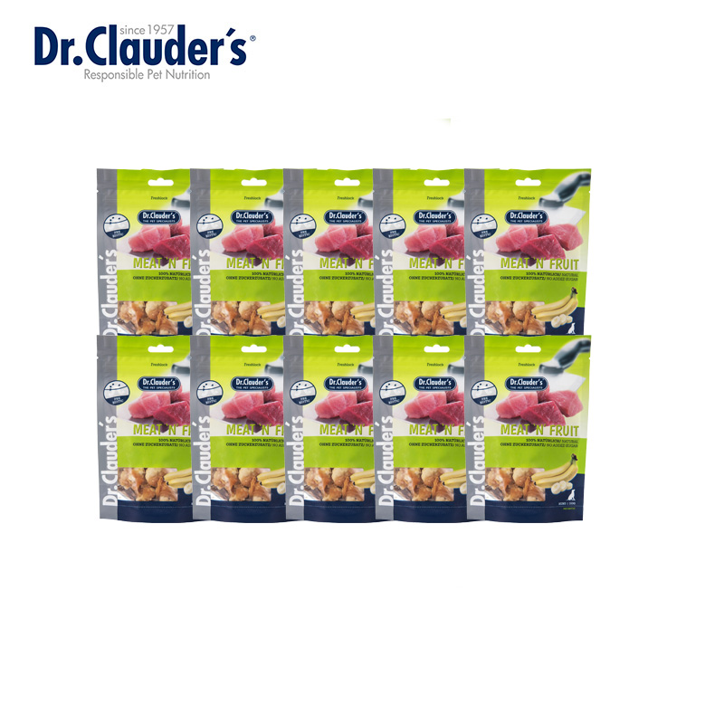 克劳德医生 犬用零食 犬用益生元功能零食 香蕉片缠肉 80g*10袋 绿色（单位：组）