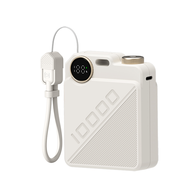 新科（Shinco） 自带线超级快充移动电源10000mAh GT07S 38.5Wh  白色（单位：个）