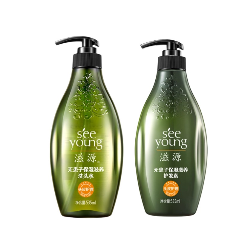 滋源（seeyoung） 洗头水 无患子 洗发水535ml+护发素535ml 松石绿（单位：组）