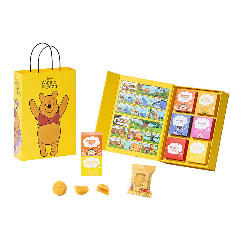 迪士尼（Disney） 维尼熊中秋礼盒(糕点) 月饼 300g  黄色（单位：盒）