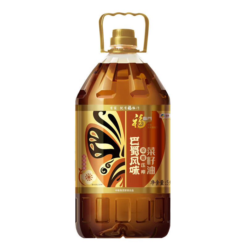 福临门 中粮 巴蜀风味菜籽油 5L 黄色（单位：桶）