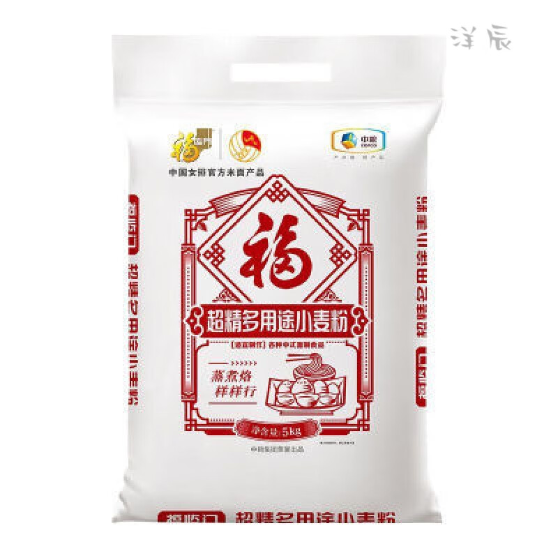 福临门 中粮 超精多用途小麦粉（无纺布） 5kg 混色（单位：袋）