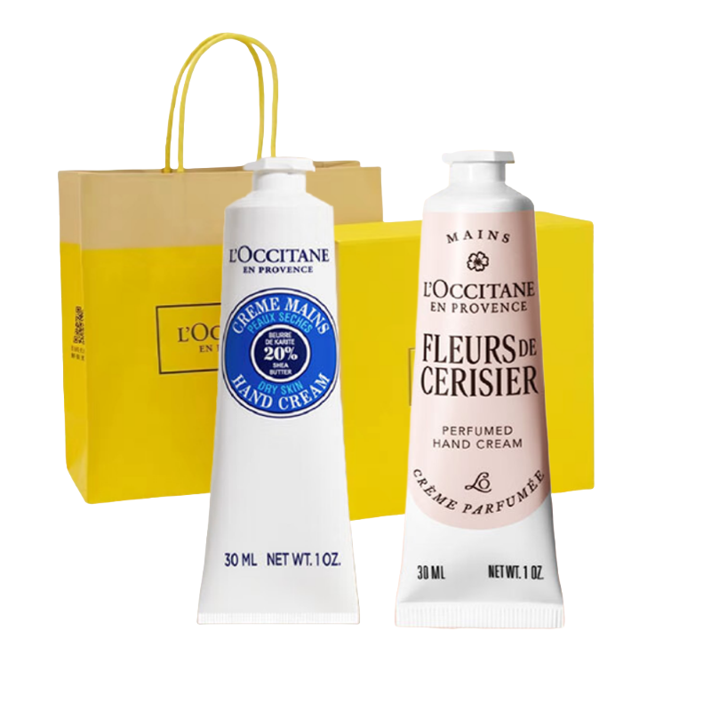欧舒丹（L'OCCITANE） 乳木果+甜蜜樱花 护手霜 30ml*2 混色（单位：套）