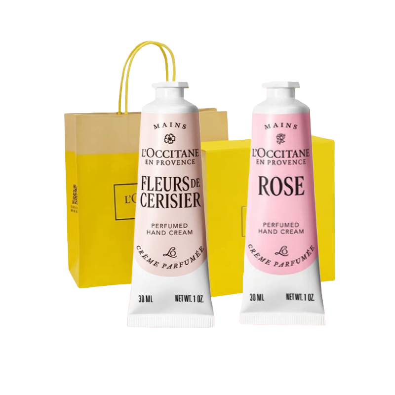 欧舒丹（L'OCCITANE） 玫瑰之心+甜蜜樱花 护手霜 30ml*2 混色（单位：套）