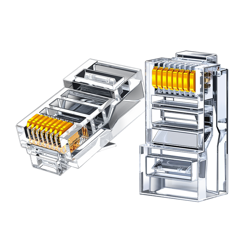 博扬 超五类RJ45水晶头 Cat5e类千兆网线水晶头 BY-RJ45-8P8C5E 100个 白色（单位：盒）