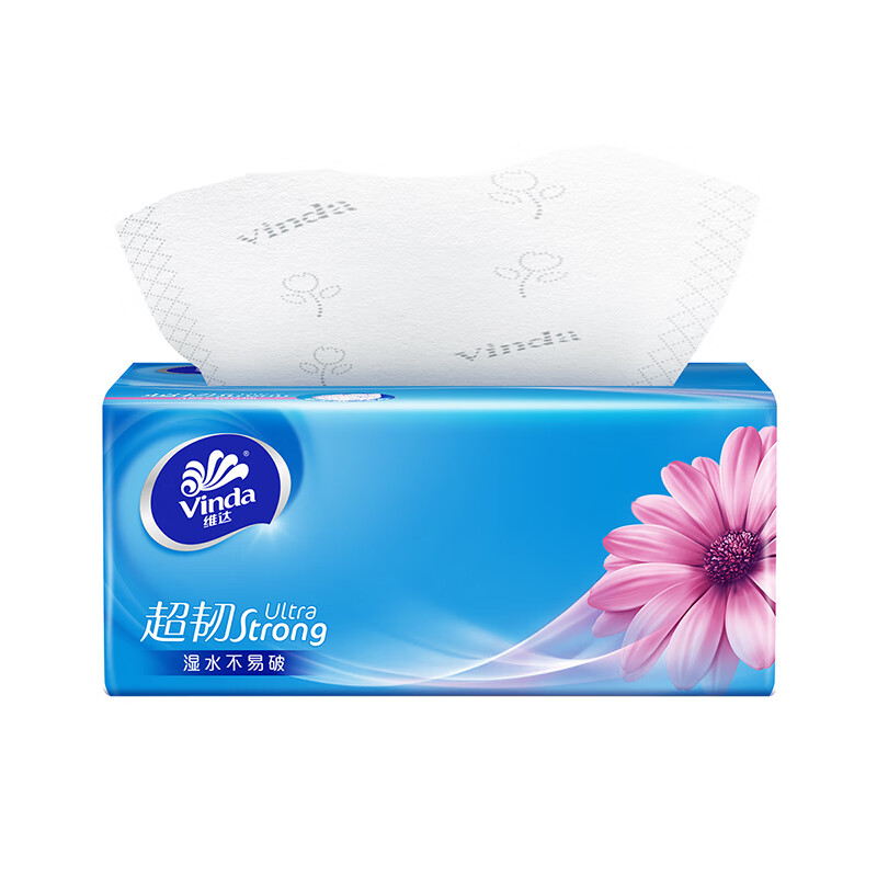 维达 超韧抽纸 6901236330173 3层120抽3包 蓝色（单位：提）