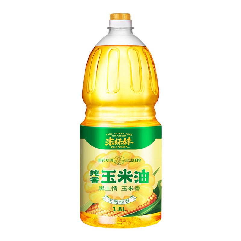 米妹妹（MIMEIMEI） 食用油 纯香玉米油 1.8L*1桶  混色（单位：桶）