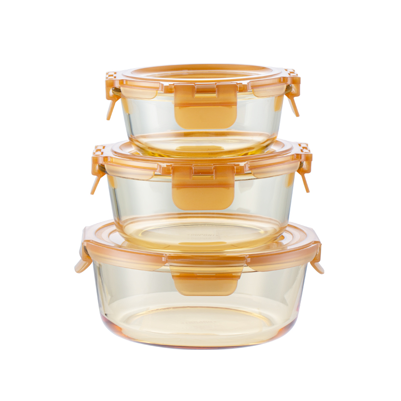 杜邦（DUPONT） 晶彩保鲜盒三件套  PBXH-203 3件套 琥珀色（单位：套）