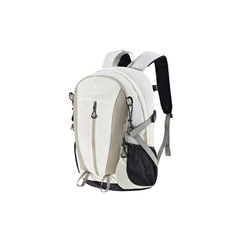 骆驼（CAMEL） 户外徒步轻便双肩包 575B686011 23L大容量  米白色（单位：个）