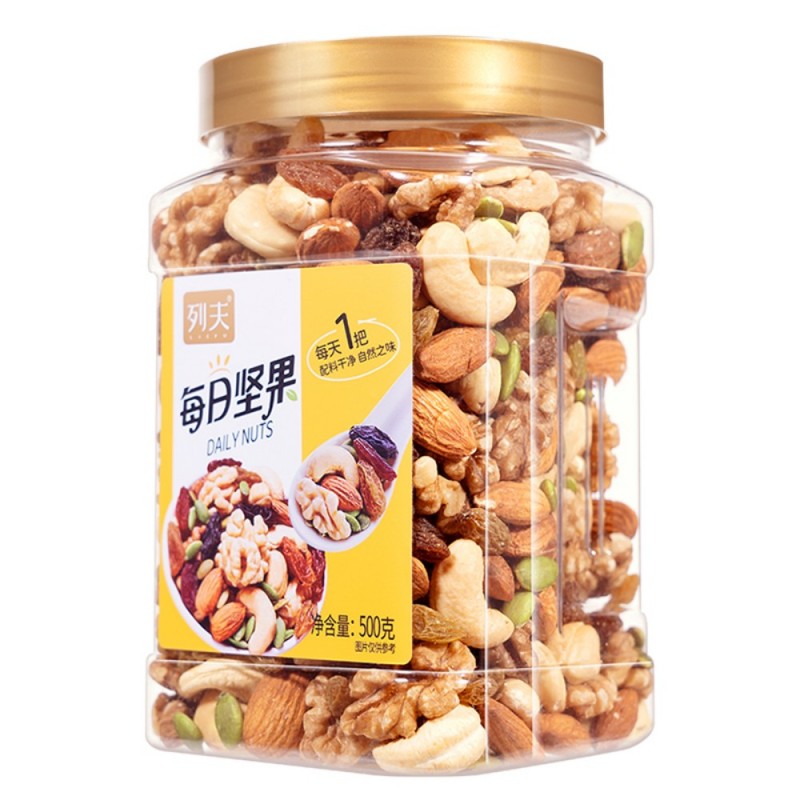 列夫 每日坚果 果仁 500g 鹅仔黄（单位：罐）