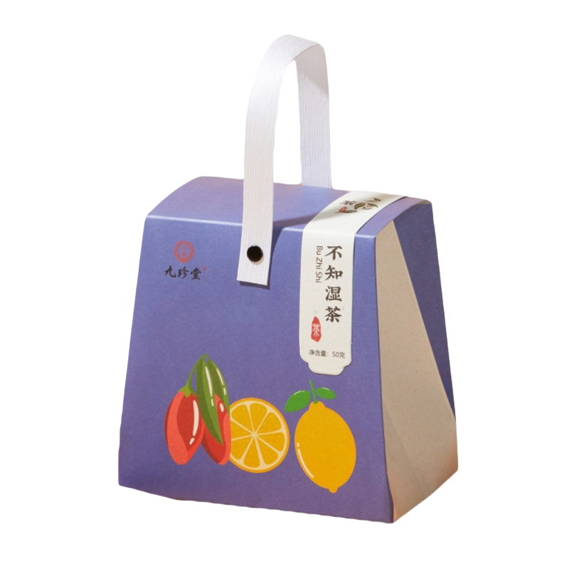 九珍堂 红豆薏米祛湿茶健脾排湿毒瘦肚子金银花玫瑰茯苓甘草陈皮养生茶 三角包袋泡茶 5g*10包/盒 紫色（单位：盒）