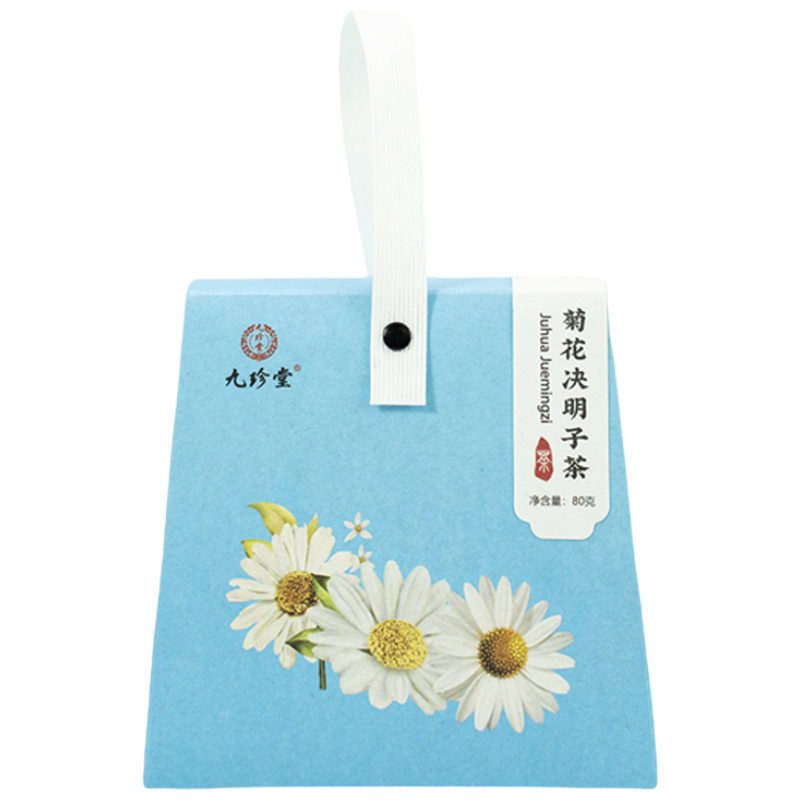 九珍堂 菊花决明子茶 三角包袋泡茶 8克*10包 蓝色（单位：套）