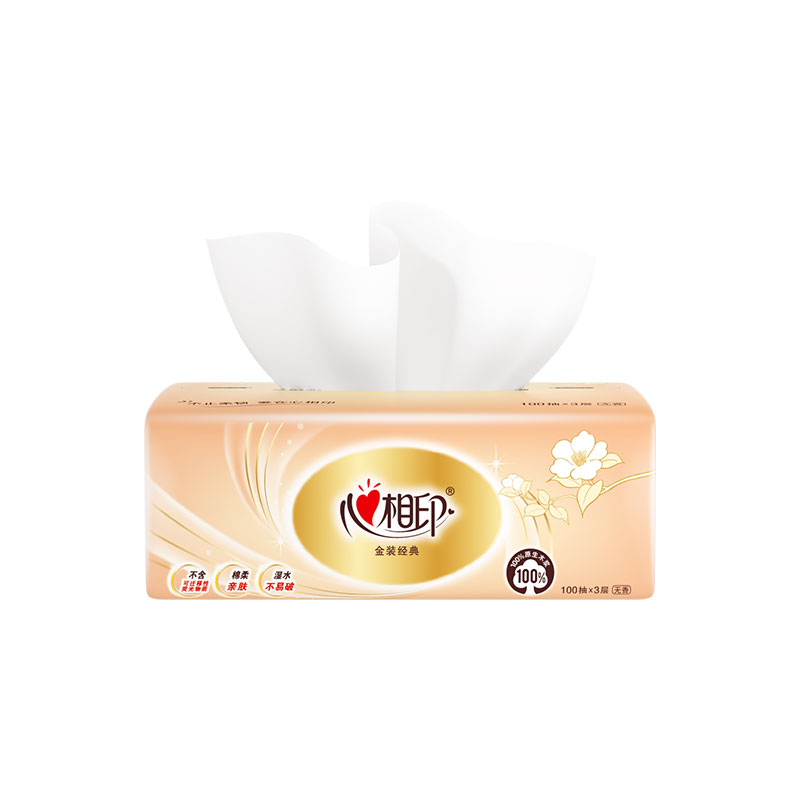 心相印 抽纸 DT51100 120mm*190mm 3层100抽*6包*2提 白色（单位：组）