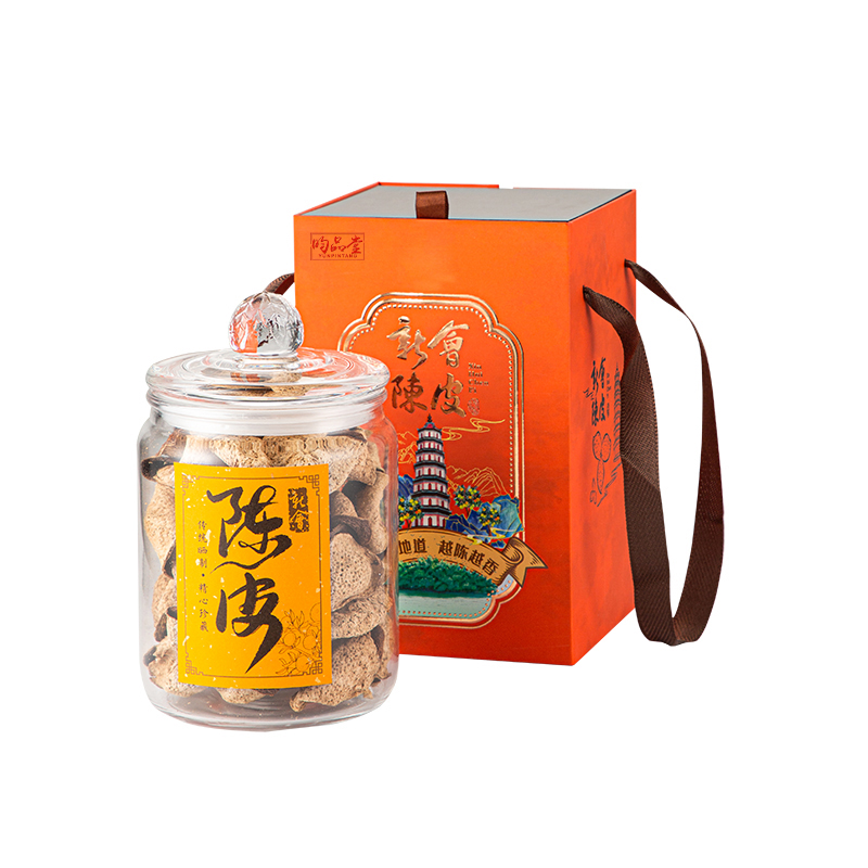 昀品堂 御级珍藏新会干仓10年陈皮礼盒 QC-202318 100g 橙色（单位：盒）