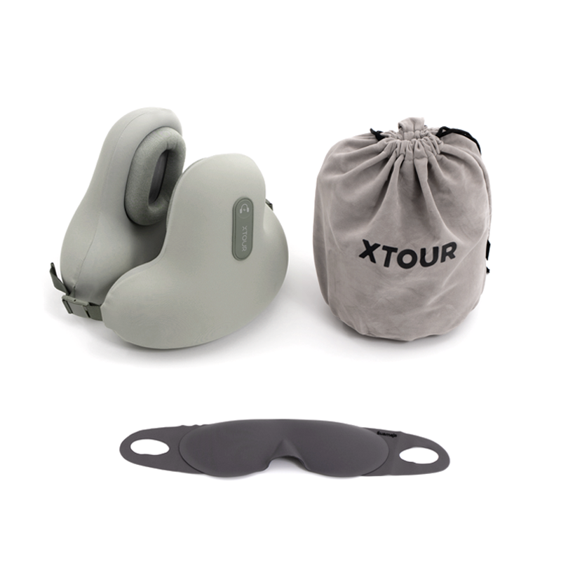 XTOUR 头戴式无线蓝牙耳机音乐枕头+眼罩+绒布袋 N2-max礼盒 35小时续航  奶绿（单位：套）