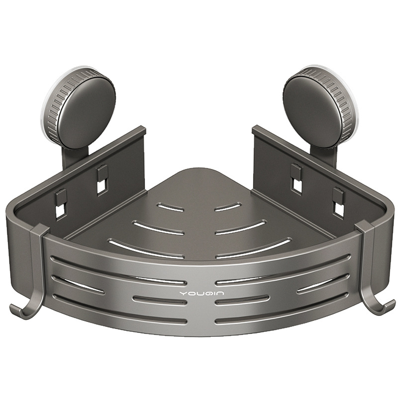 优勤（YOUQIN） 吸盘加高三角篮 JR-71081YXXPJGSJL 29.3*21.5*14.1cm 枪灰色（单位：个）