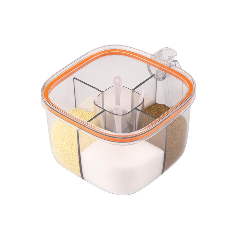 优勤（YOUQIN） aab007四合一调味盒 CP-AAB007SHYTWH-CS# 17.1*13.6*9.2cm  橙色（单位：个）