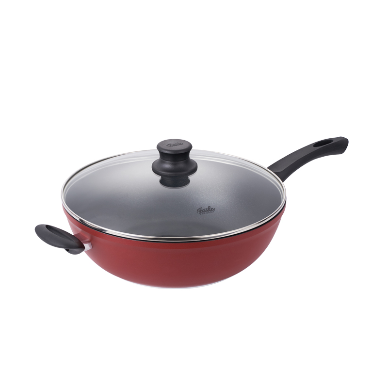菲仕乐 红艾克深型不粘炒锅 101801321000 32厘米 红色（单位：个）