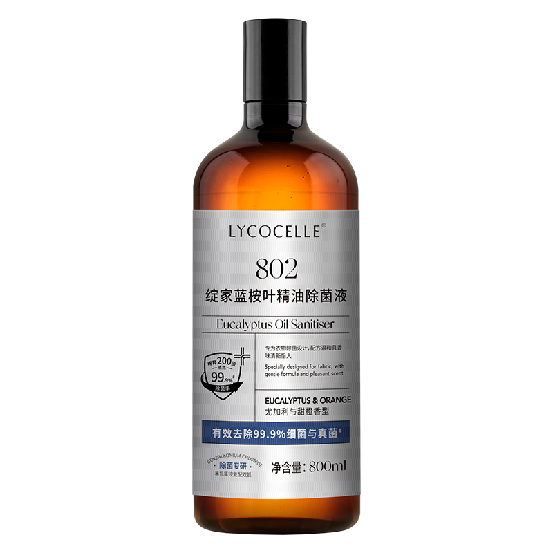 绽家（LYCOCELLE） 蓝桉叶精油除菌液 尤加利甜橙 800ml 混色（单位：瓶）