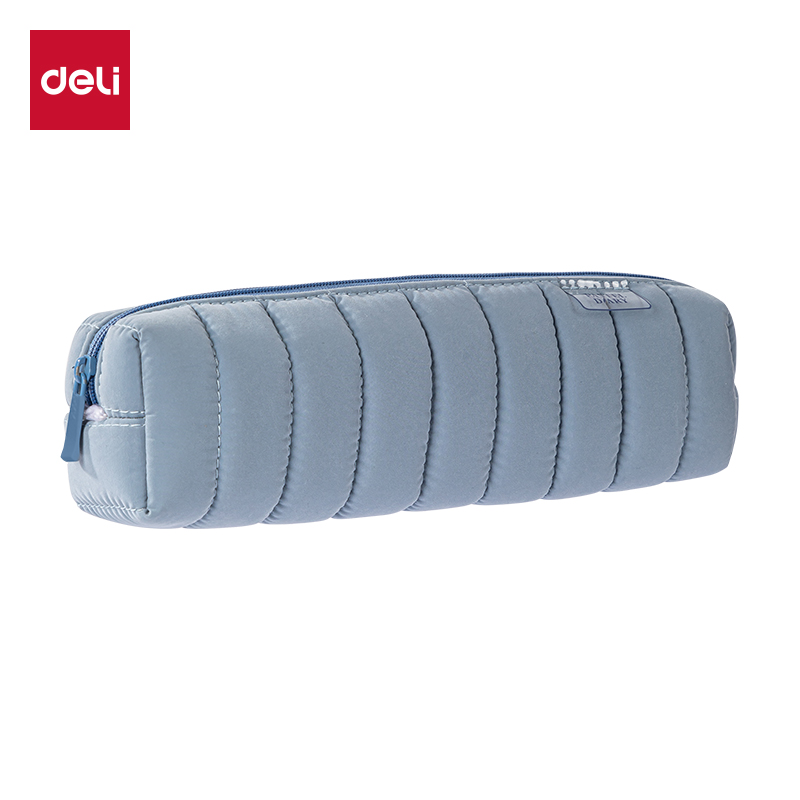 得力(deli) 淡彩日记小方包多用途笔袋 66683B 225*60*50mm  蓝色（单位：个）