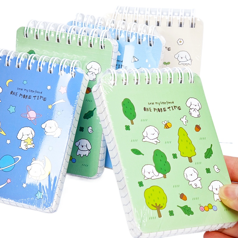 得力(deli) 螺旋本口袋本 L98100森林萌物 5本 混色（单位：包）