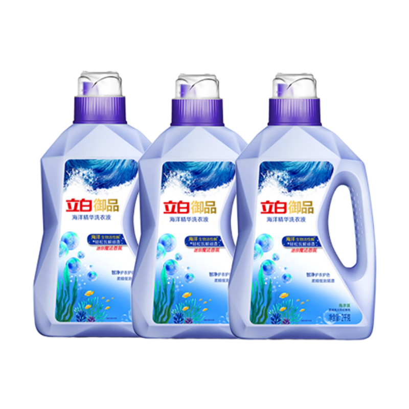 立白 洗衣液 御品海洋智净 2kg*3 紫色（单位：组）