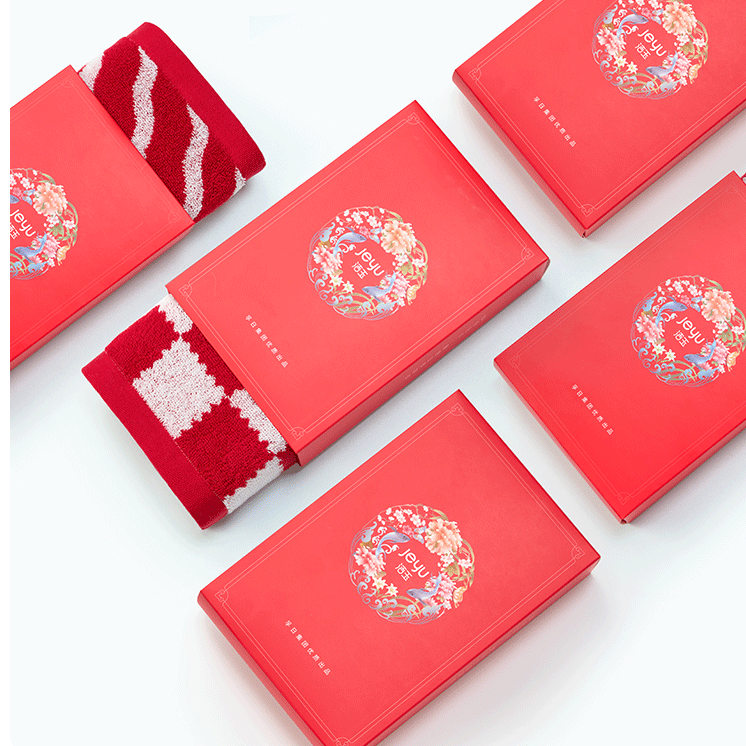 洁玉 毛巾 J4940F-A-1 单条装 红色（单位：条）