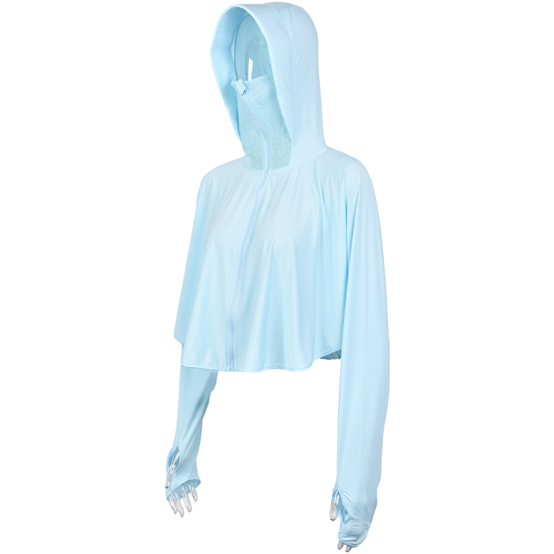 卡蒙（Kenmont） 斗篷短款长袖冰丝防晒衣 KM-3690 均码 蒂凡尼蓝（单位：件）