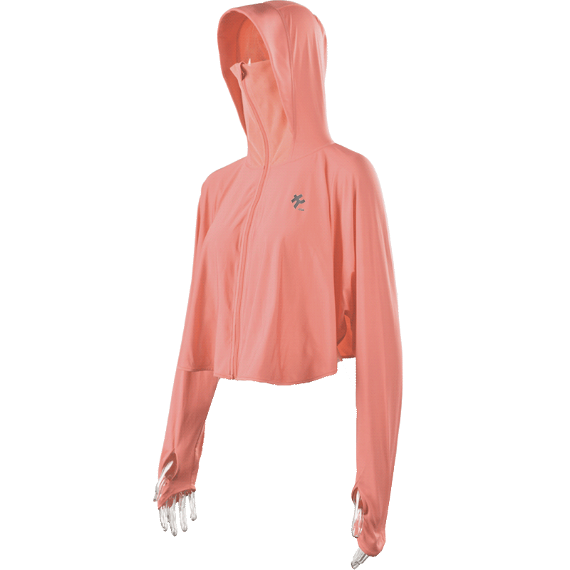 卡蒙（Kenmont） 斗篷短款长袖冰丝防晒衣 KM-3690 均码 阿卡珊瑚（单位：件）