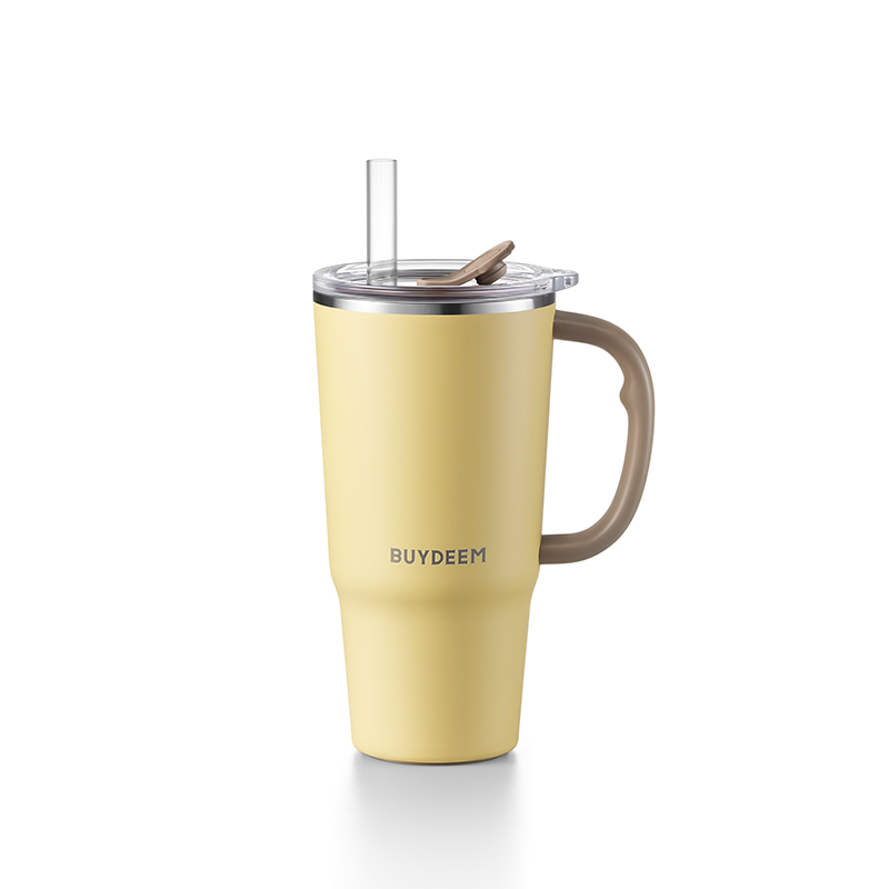 北鼎（Buydeem） 巨无霸吸管保温杯 DS57A2 750ml 小鹅黄（单位：个）