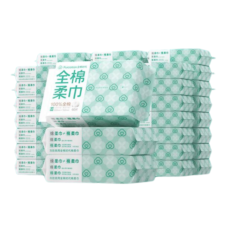 全棉时代 棉柔巾 M码 60片*48包/箱 白色（单位：箱）