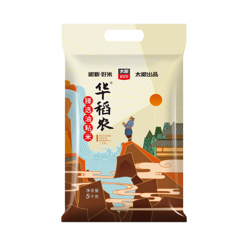 太粮 华稻农臻选油粘米 1包 5kg 白色（单位：包）