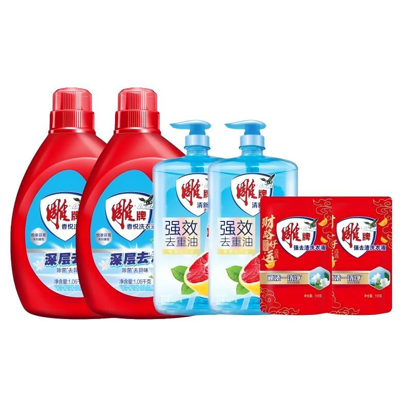 雕牌 香悦净爽洗衣组合 花香型 5216g 混色（单位：套）