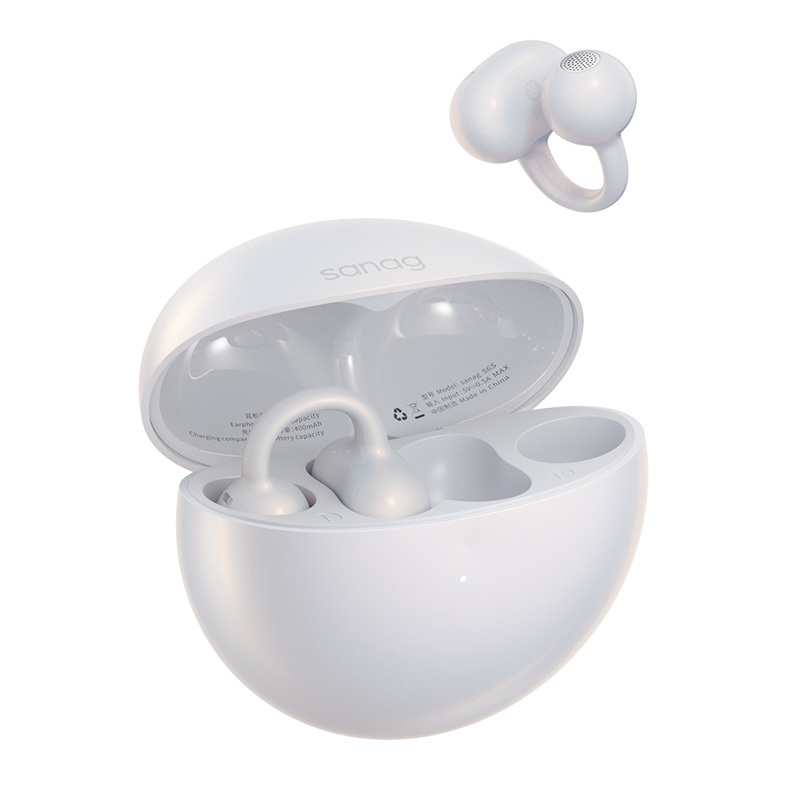 SANAG 耳夹式运动降噪蓝牙耳机 S6S Ultra 蓝牙版本：5.4 珍珠白（单位：副）